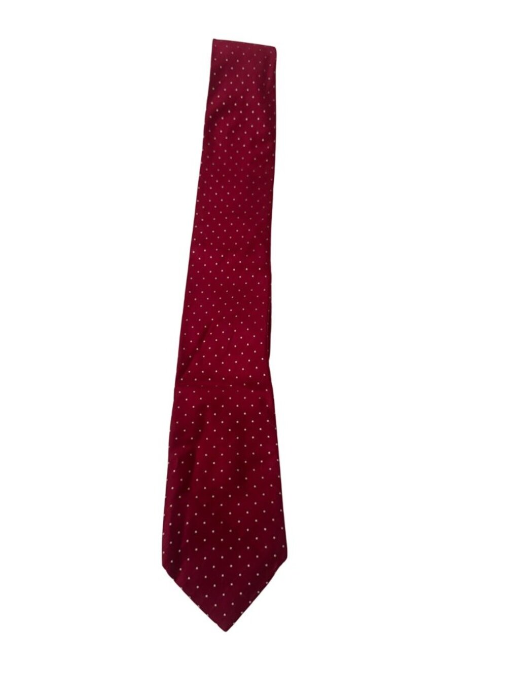 Donald J. Trump Signature Collection Red Polka Dot Tie Silk Mens Formalwear Clas